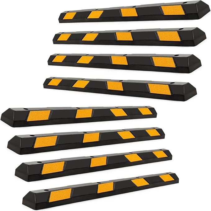IRONMAX Parking Stopper for Garage, Heavy Duty Parking Block Garage Wheel Stop by IRONMAX