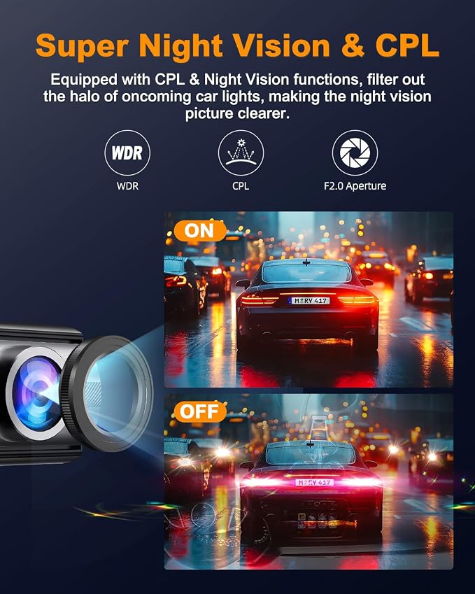 Dash Cam Front 4K, Built-in 5GHz WiFi - Image 7