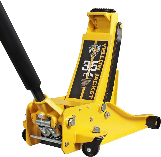 YELLOW JACKET 3.5 Ton Low Profile Floor Jack Quickly Lift Hydraulic Car Jack by YELLOWJACKET