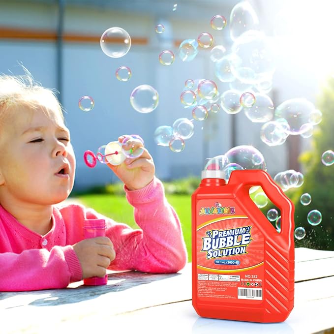 70 oz Bubbles Refills for Kids-Premixed Bubble Solution Refill Premium Bubble - Image 6