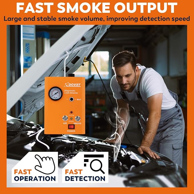 XDOVET Smoke Machine Automotive Leak Detector, KSD201 Pro Auto EVAP Smoke Leak - Image 2