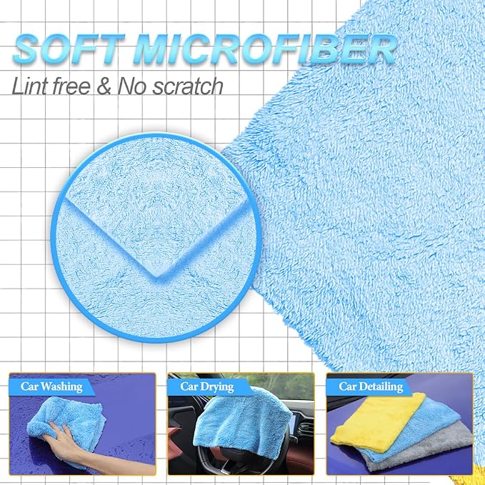 Car Wash Towel for Car, Motorcycle, Endless Extra Soft, Reusable and Durable - Image 3
