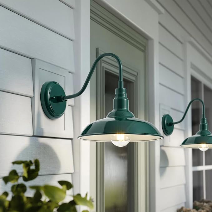 10'' Dome Outdoor Gooseneck Barn Light Fixture - Image 5