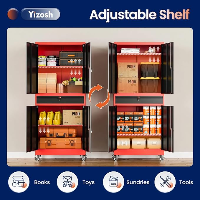 Yizosh Metal Garage Storage Cabinet - Image 5