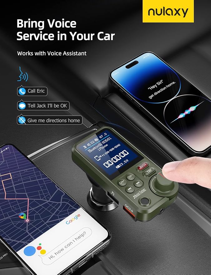 Nulaxy FM Bluetooth Transmitter - Image 6