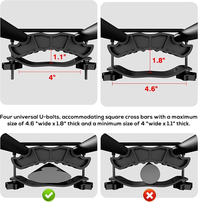WILDROAD Car Roof Cargo Carrier Combo of Upgraded 84"x 39"x 4" Roof Rack Cargo - Image 2