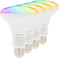 Amazon Basics Smart BR30 LED Light Bulb, Color Changing, Works by AmazonBasics
