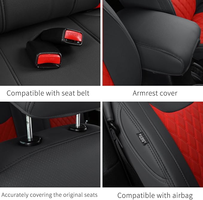 GIANT PANDA Customized Full Set Car Seat Covers - Image 5
