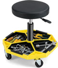 Adjustable Mechanic Rolling Stool, Pneumatic Rolling Stool by TOOLSEMPRE