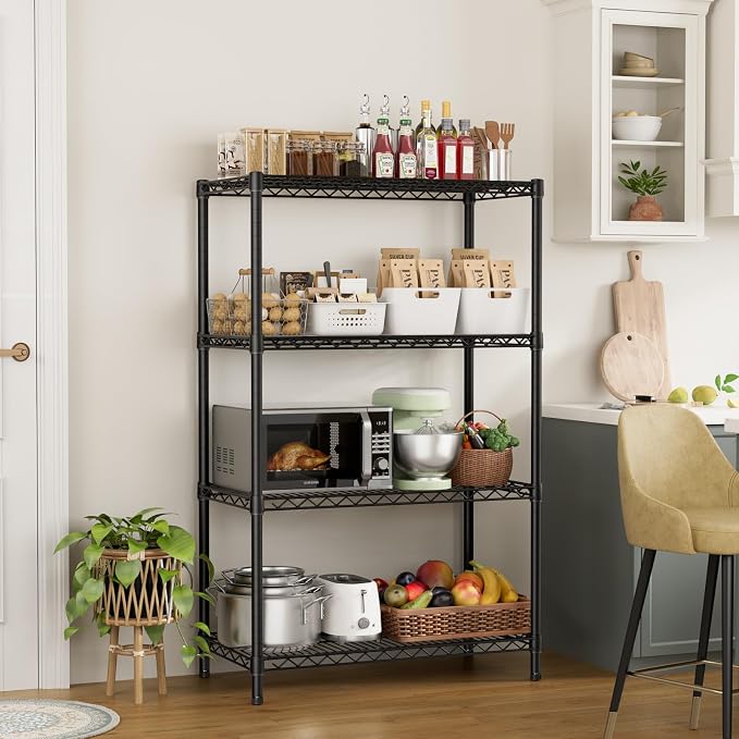 SINGAYE 4 Garage Heavy Duty Shelving Unit Kitchen Pantry Close Home Organizers - Image 7