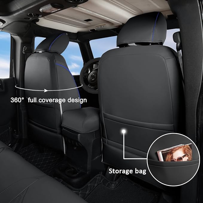 GIANT PANDA Customized Full Set Car Seat Covers - Image 4