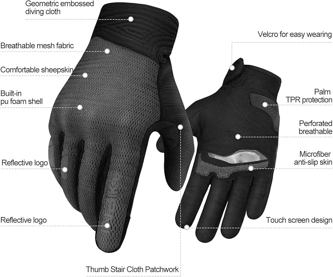 INBIKE Breathable Mesh Motorcycle Gloves - Image 3