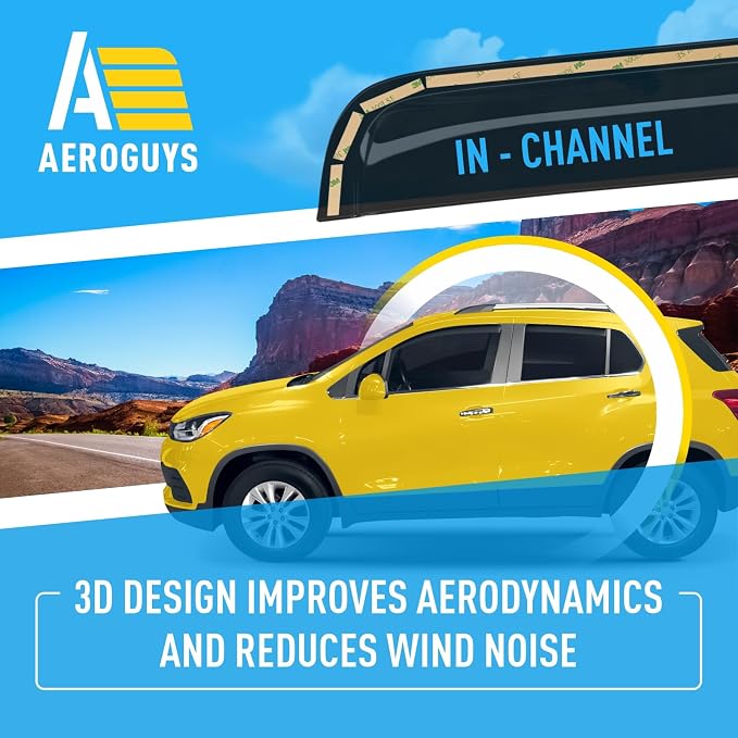Extra Durable Window Deflectors in-Channel Window Visors Rain Guards Fit - Image 5