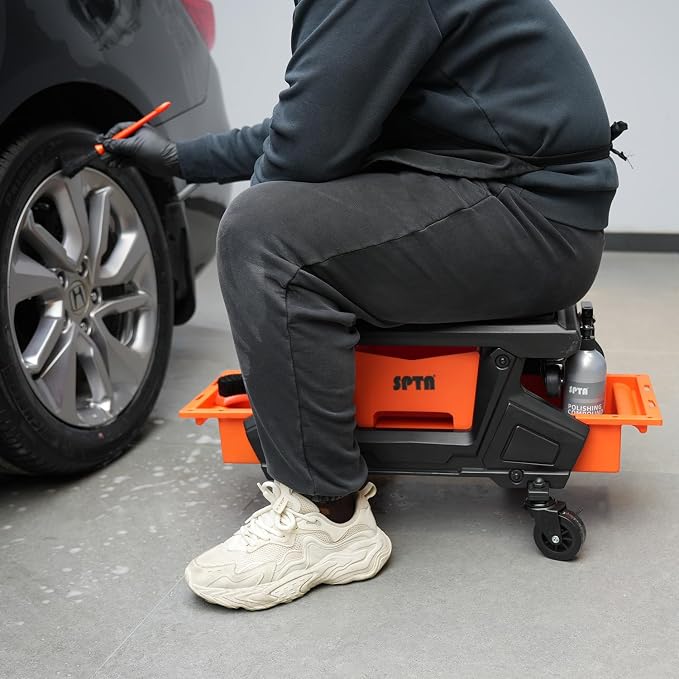 SPTA Automotive Mobile Rolling Mechanics Stool - Image 8