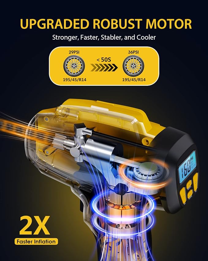 Tire Inflator Portable Air Compressor - Image 2
