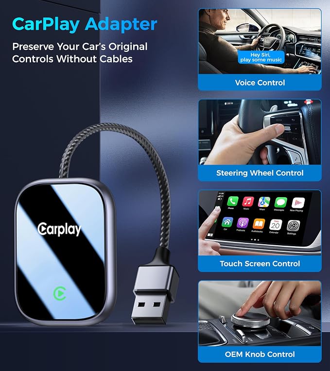 2025 Upgraded Wireless CarPlay Adapter - Image 3