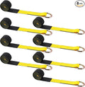 8 Pack 2" x 8ft Tow Truck Straps Lasso Wheel Lift Straps Lasso Tow Strap by Wowangce