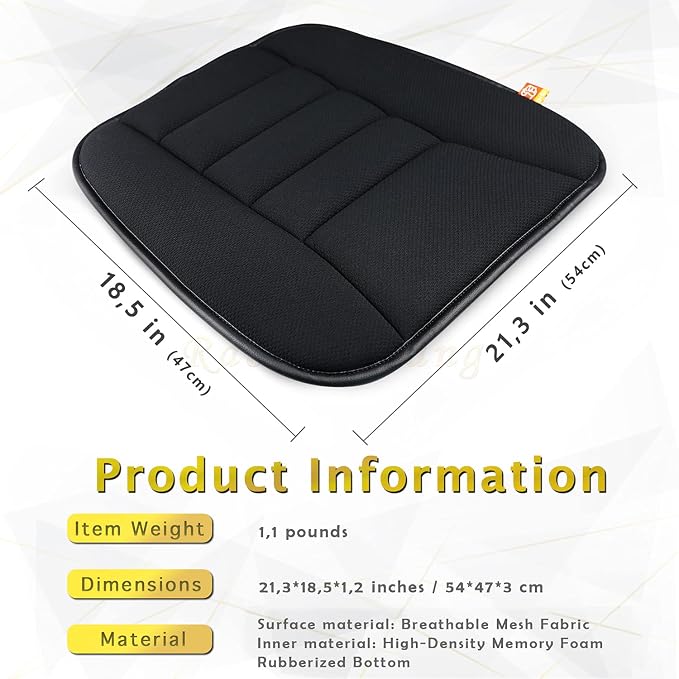 Car Seat Cushion Memory Foam Thin Seat Cushion - Image 4