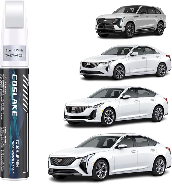 Car Touch Up Paint) for Cadillac, Car Paint Scratch Repair Kit, Quick & Easy by COSLAKE