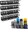 4 Pack Five Cans Wall-Mounted Steel Aerosol Spray Can Holder, Steel Wall Mount by Gijok