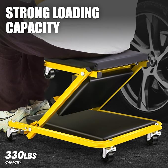 PM PERFORMOTOR 36 Inches Folding 2 in 1 Rolling Z Creeper, Adjustable Roller - Image 5