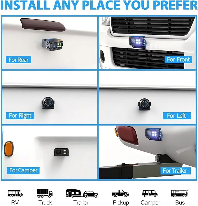 EVERSECU Car Backup Cameras System - Image 6