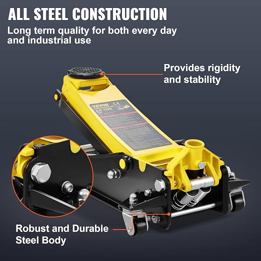 VEVOR 4 Ton Low Profile, Heavy-Duty Steel Racing Floor Jack - Image 4