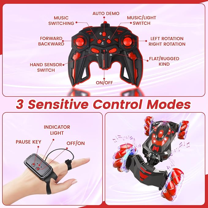 Gesture Sensing RC Stunt Car, Remote Control Car Toys - Image 5