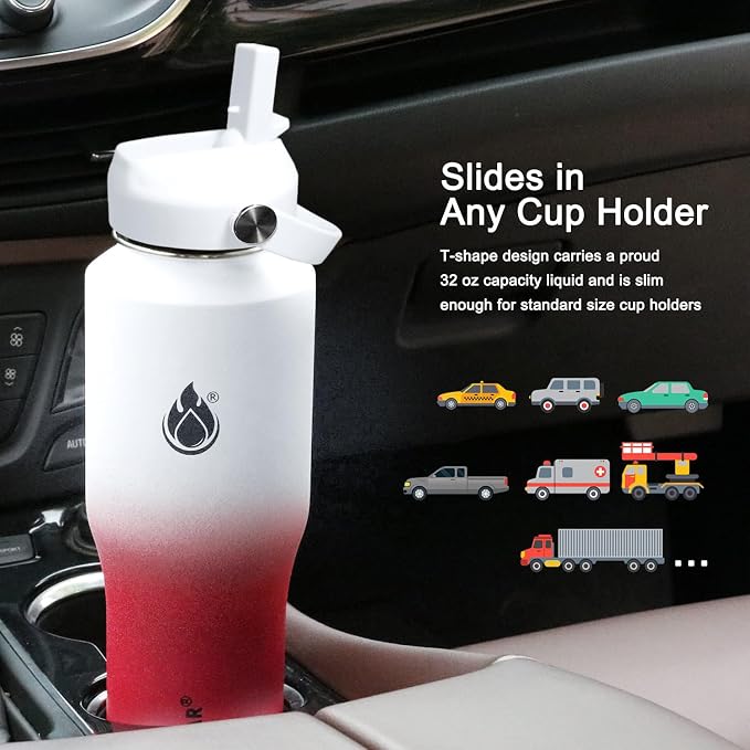 SENDESTAR 32oz Water Bottle Wide Mouth Stainless Steel Vacuum Insulated Double - Image 3