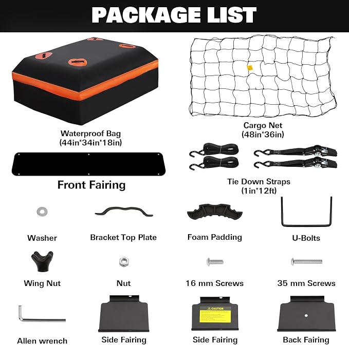 WEIZE 64" x 39" x 5" 200lb Heavy Duty Roof Rack Carrier Basket - Image 3