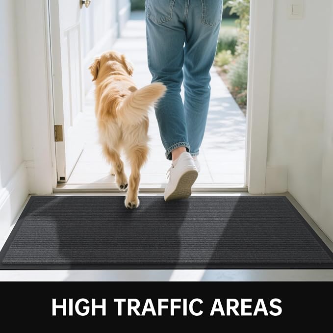 Front Door Mat, Commercial Door Mats Entrance, Low Profile Welcome Mats Non-Slip - Image 6