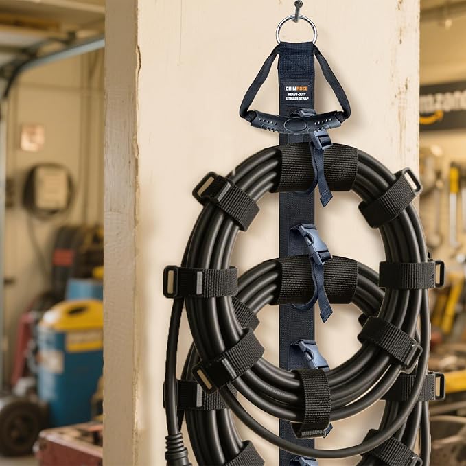 Extension Cord Organizer, Extension Cord Holder, Garage Garden Storage Straps - Image 8