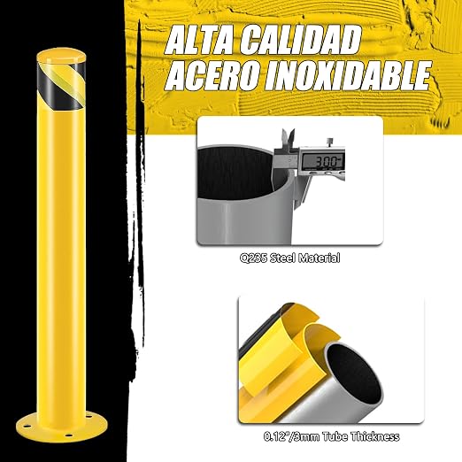 Safety Bollard Post, Steel Bollards, Parking Bollard, - Image 5