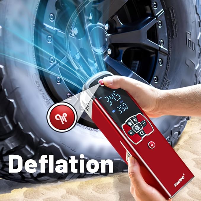 Tire Inflator Portable Air Compressor: Cordless Deflatable Air Pump - Image 4