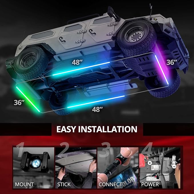 OPT7 Aura DreamColor Underglow Chasing Light Kit - Image 5
