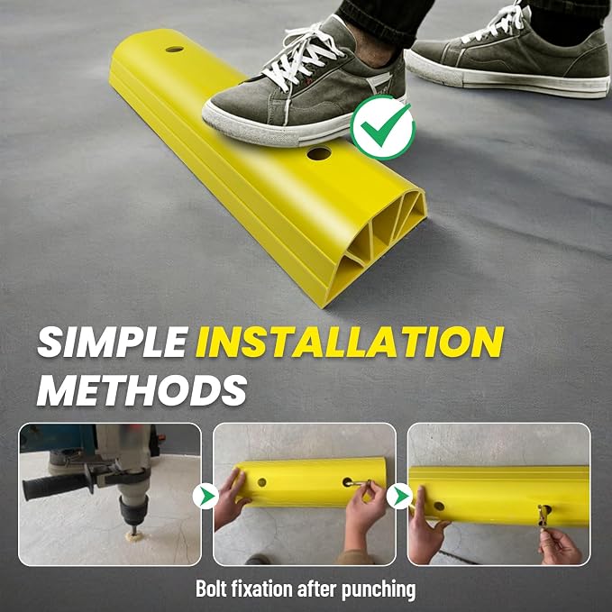 ROBLOCK Parking Stopper for Home Garage & Outside, Heavy Duty Garage Stoppers - Image 5