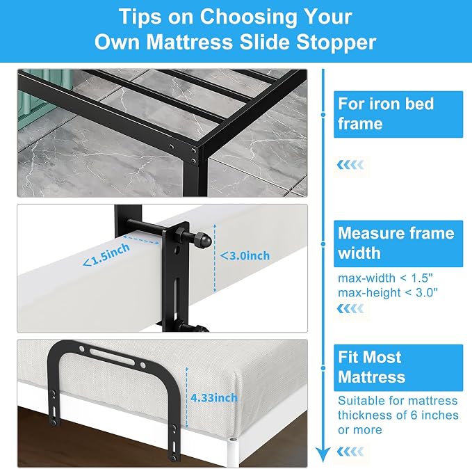 Mattress Slide Stopper, YUOROS Non Slip Mattress Gripper - Image 4