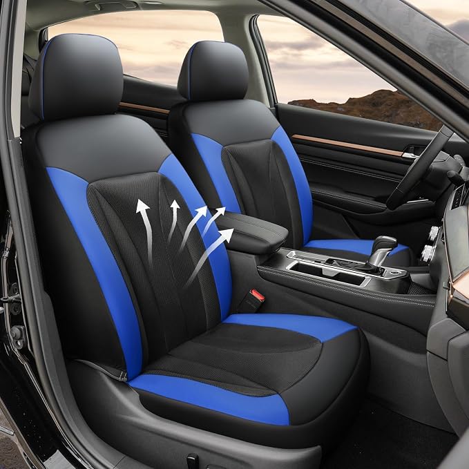 GIANT PANDA Front Seat Cover for Nissan, 3D Air Mesh Car Seat Covers Custom Fit - Image 2