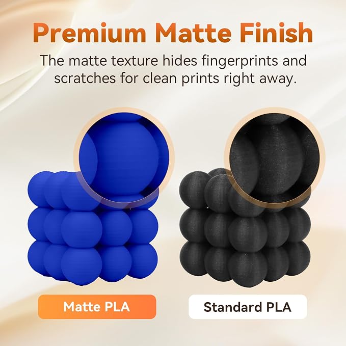 FLASHFORGE PLA Filament 1.75mm +/- 0.02mm, Matte Blue 3D Printer Filament 1kg - Image 4