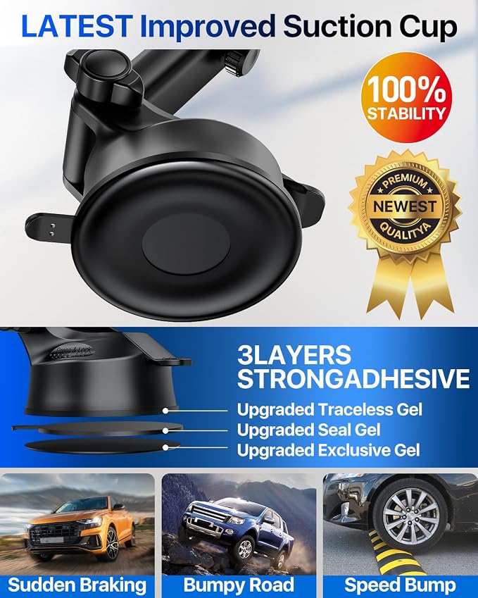 2025 Ultimate Car Phone Mount【98+LBS Strongest Suction & Military-Grade】【Patent - Image 9