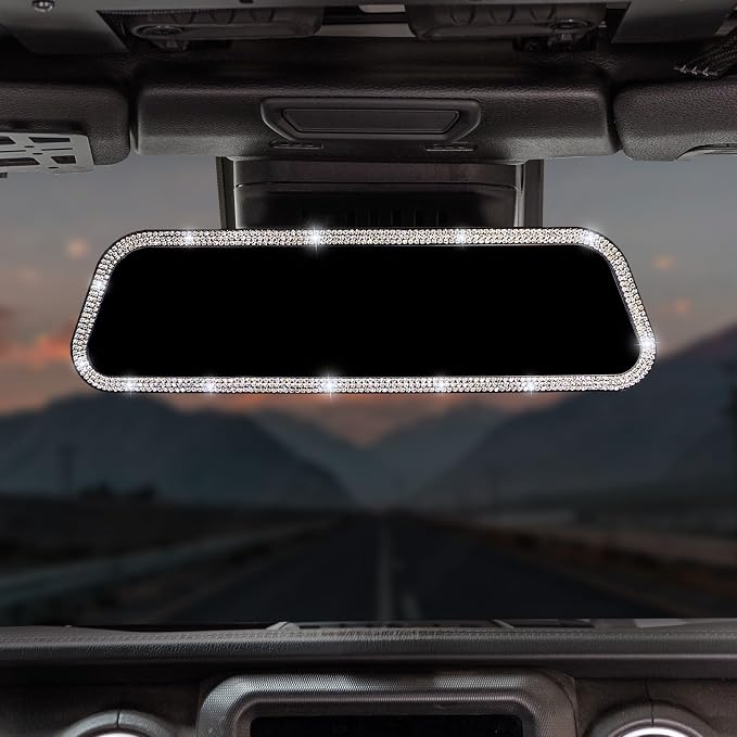 JOYTUTUS Rearvie Mirror, 12 Inch Panoramic Interior Clip-on Wide Angle Convex by JoyTutus