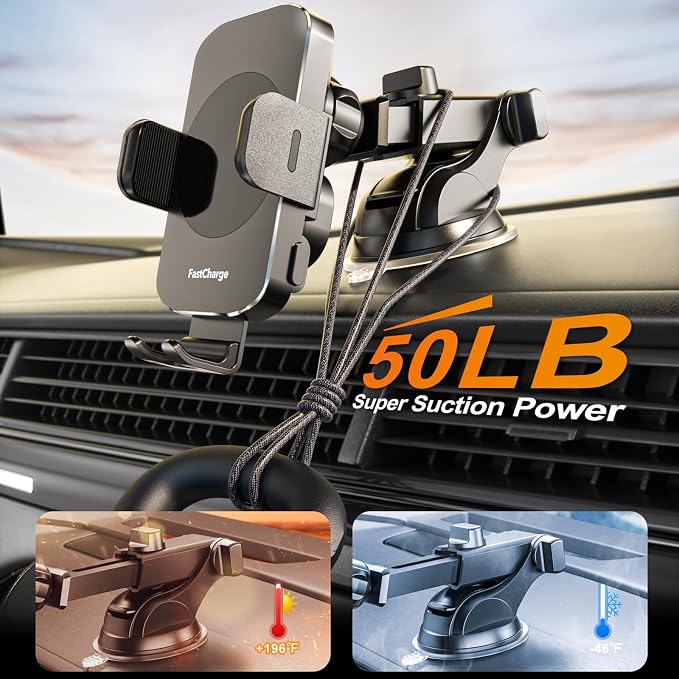 Wireless Car Charger, Fast Charging 15W Auto Clamping Car Charger Phone Holder - Image 6