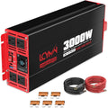 3000 Watts Power Inverter Pure Sine Wave DC 12V to 110V/120V AC 6000W Peak by LCYMW
