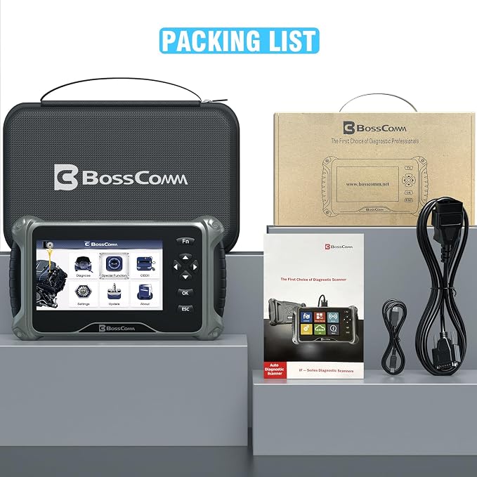 BOSSCOMM IF745 OBD2 Scanner, All Systems Car Code Reader Scan Tool - Image 9