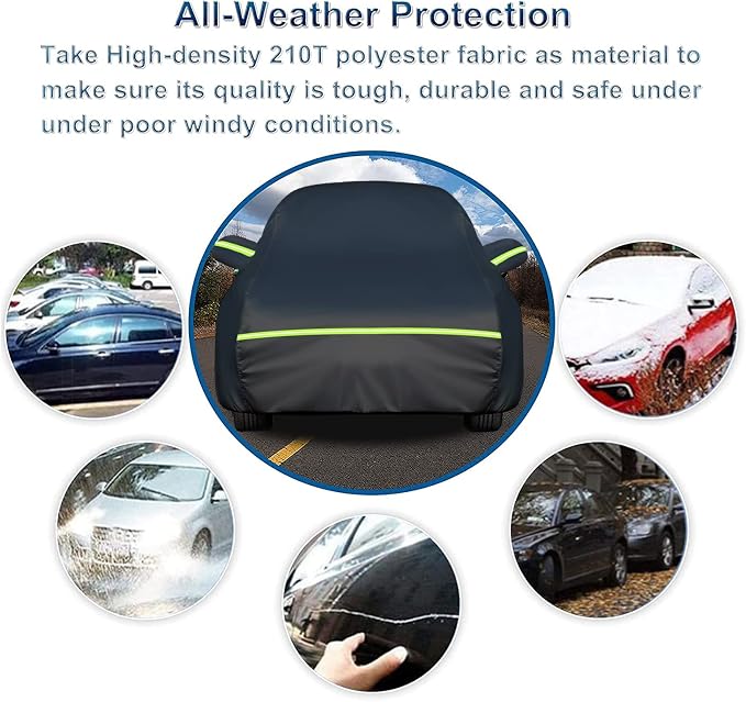 SUV for Nissan Rogue Full Car Cover Waterproof All Weather, Outdoor Car Covers - Image 6