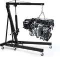 Engine Hoist Cherry Picker, 2 Ton Folding Hydraulic Engine Hoist by GarveeTech