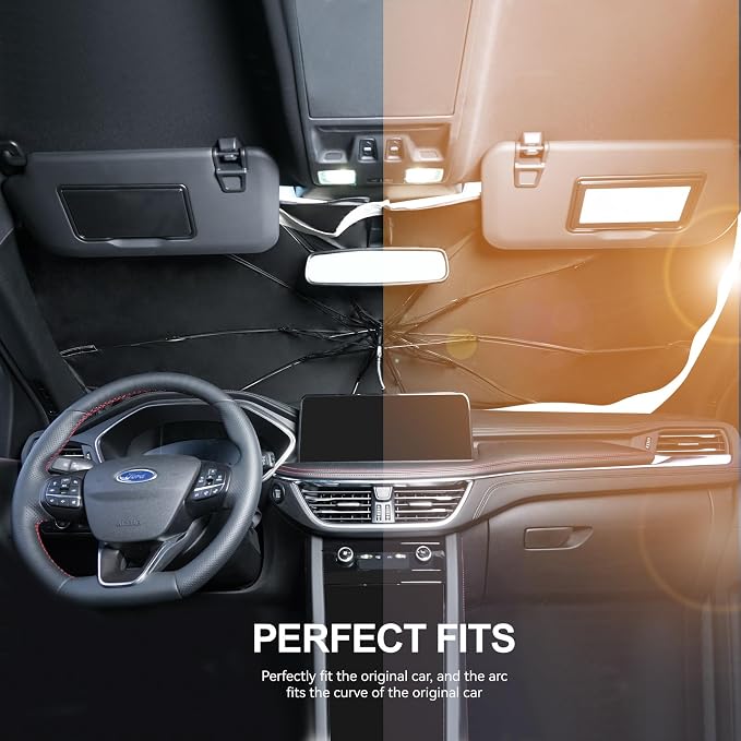 Custom Fit Windshield Sun Shade Umbrella - Image 2