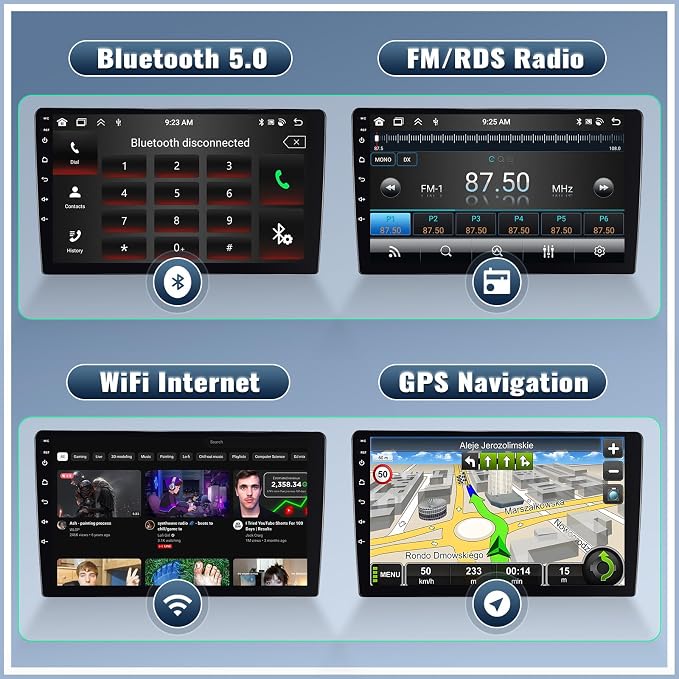 UNITOPSCI 4G+64G 8Core Android 13 Car Stereo - Image 5