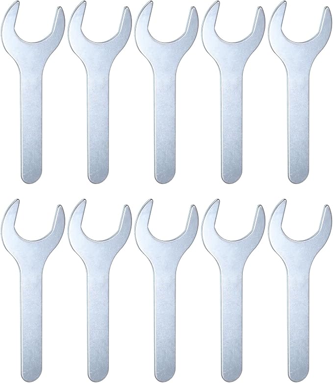HARFINGTON 10pcs Small Open End Wrench 30x138x2.2mm Metric U-Shaped Single Open by HARFINGTON