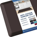 KitchenClouds Kitchen Mat Cushioned Anti Fatigue Rug 24"x70" Waterproof by KitchenClouds